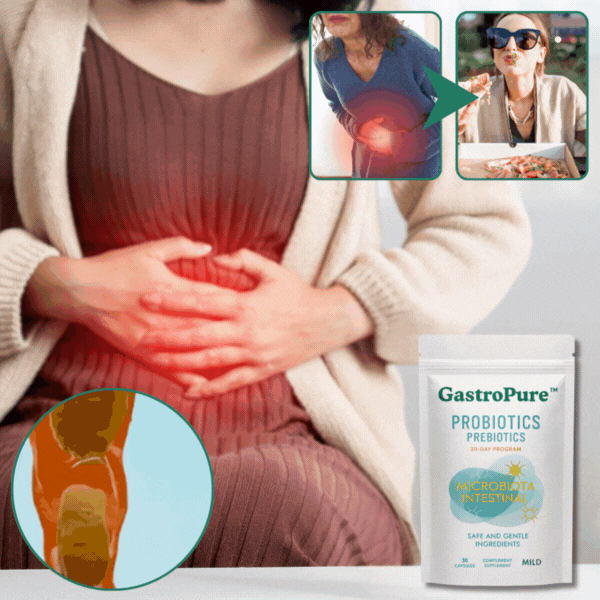 GastroPure™-kapslar | Minska uppblåsthet och gå ner upp till 4,5 kg på bara 7 dagar!