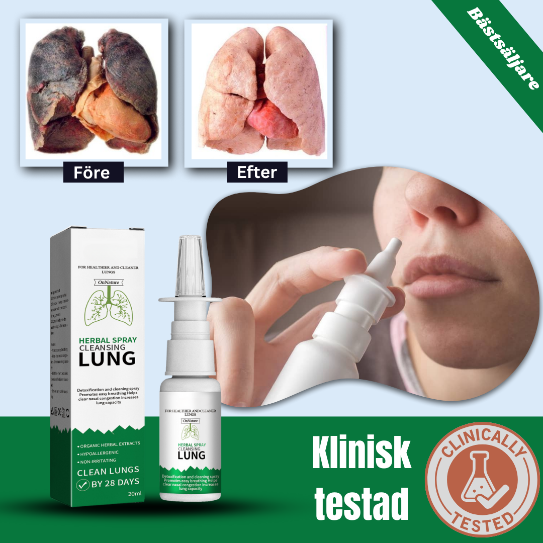 ClearLungs™ - Inhalator | Avlägsnar 98% av lungslemhinnan på 12 dagar och andas fritt