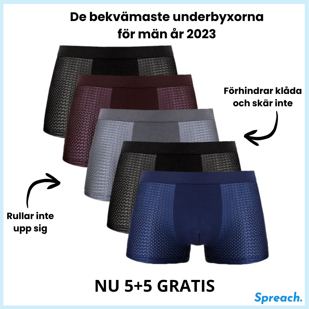 ZenFit™ - Boxerkalsonger i bambu och mikrofiber för män | 5+5 Gratis