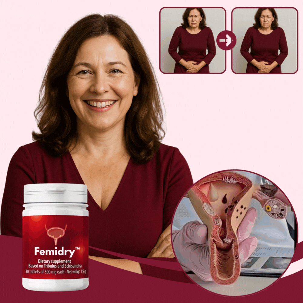 Femidry™ | Minskar vaginal torrhet med 93 %, märkbar lindring på bara 5 dagar!