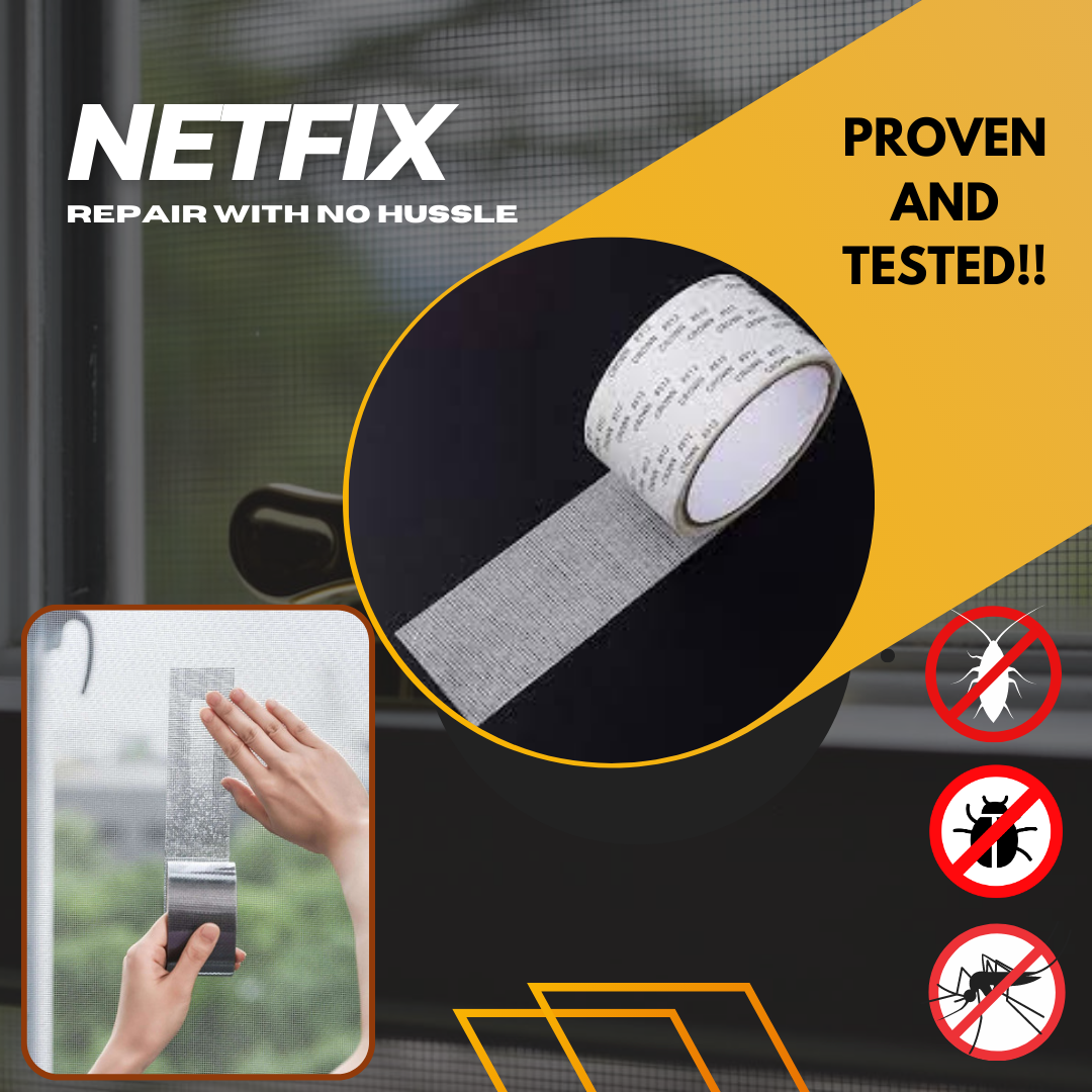 NetFix™ - Reparera enkelt ett skadat insektsnät helt själv | 1+2 Gratis