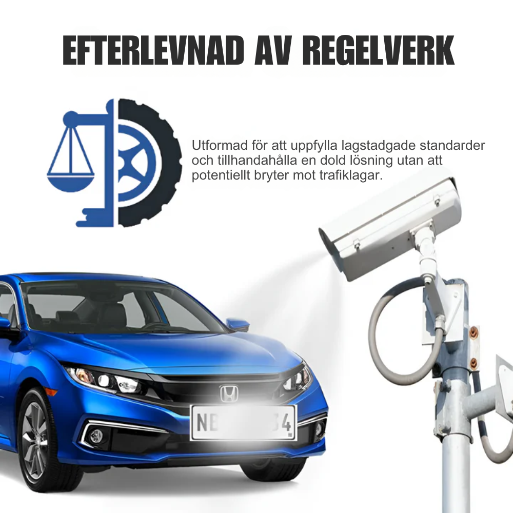 PlateSecure™ - Undvik dyra böter för trafikförseelser | 1+1 gratis