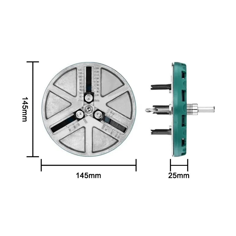 EasyHole™ - 45mm-130mm Justerbar hålsåg Handborrtillsats