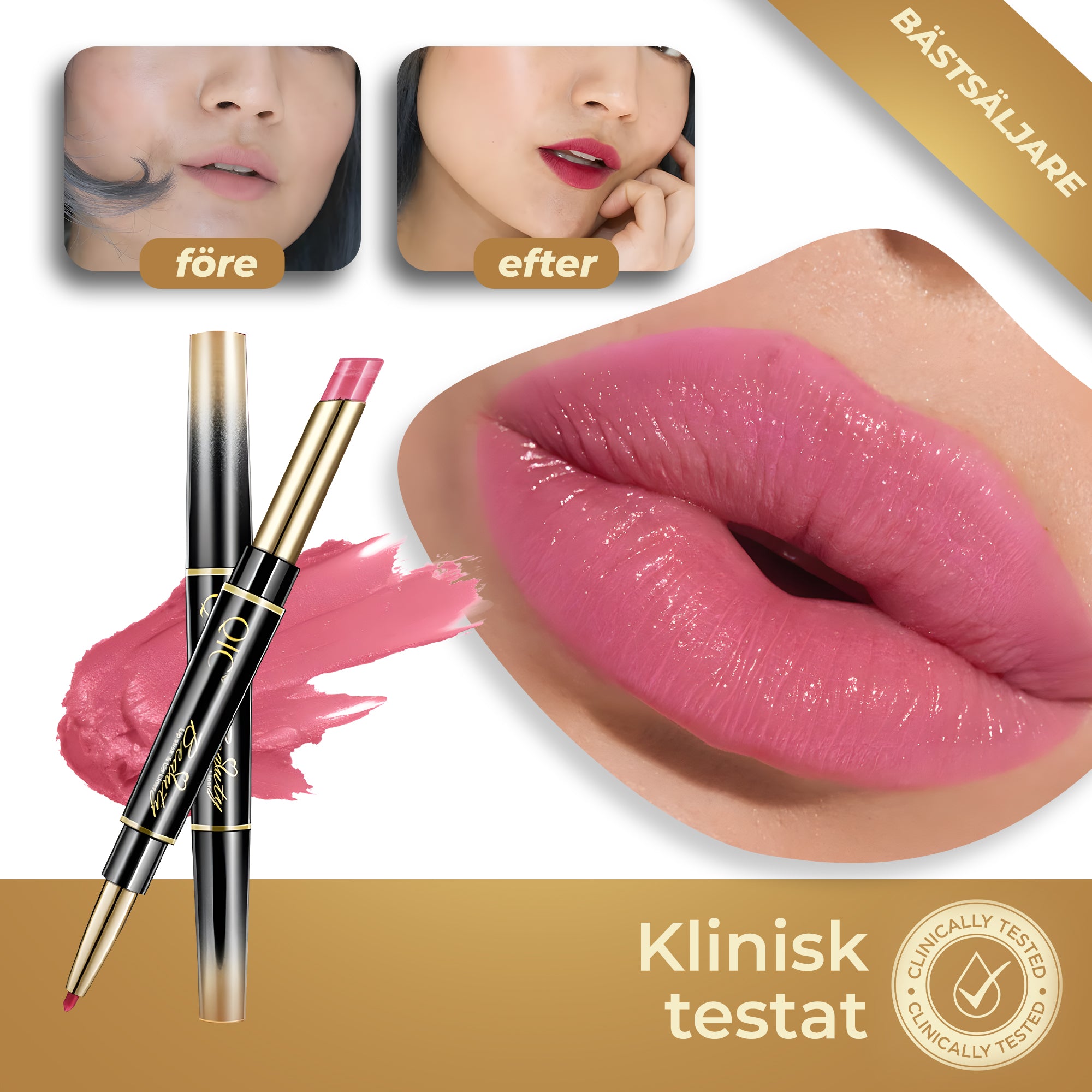 LuxeTint™ - Läppstift | Intensiv färg och 24-timmars återfuktning