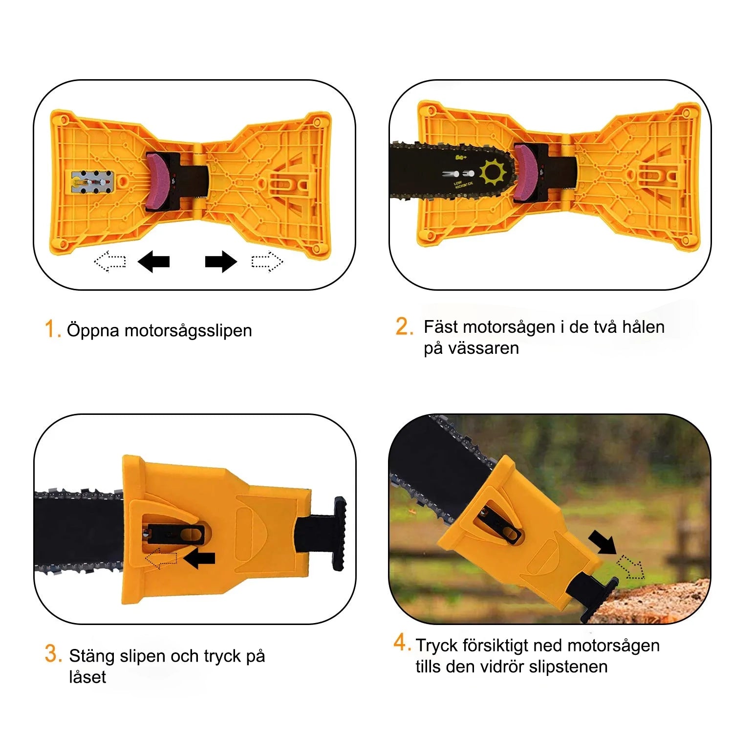 ChainSwift™ - Snabb, säker och enkel slipning av motorsågständer | 40% Rabatt