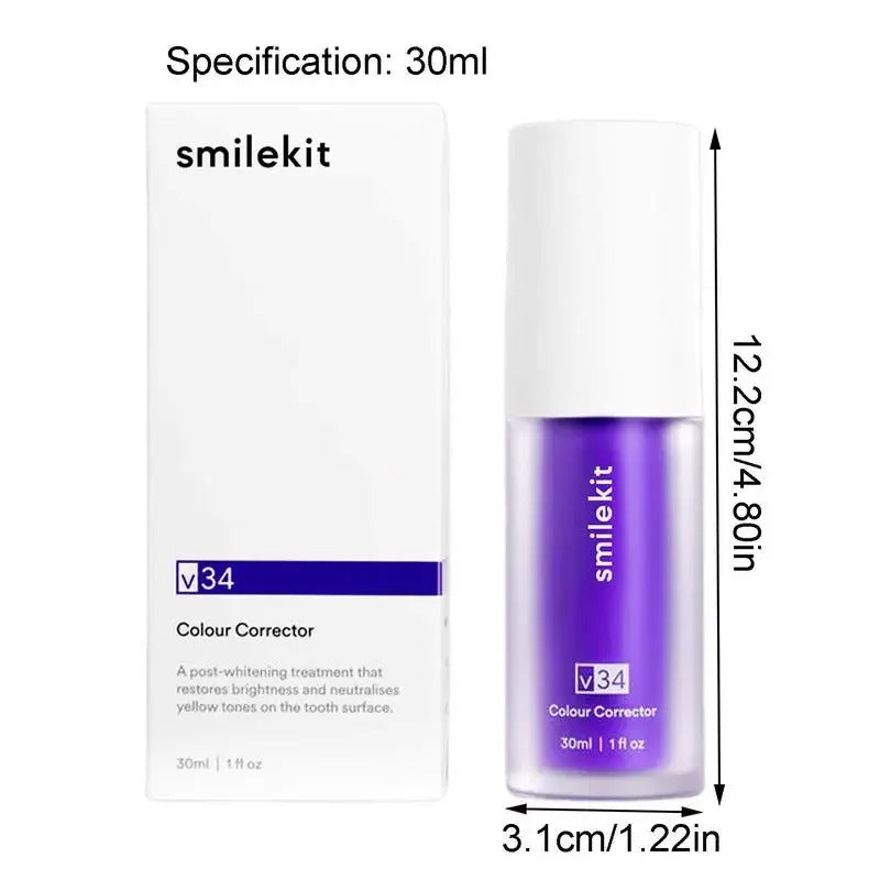 Smilekit™ - Lila tandkräm för blekning | 40% Rabatt