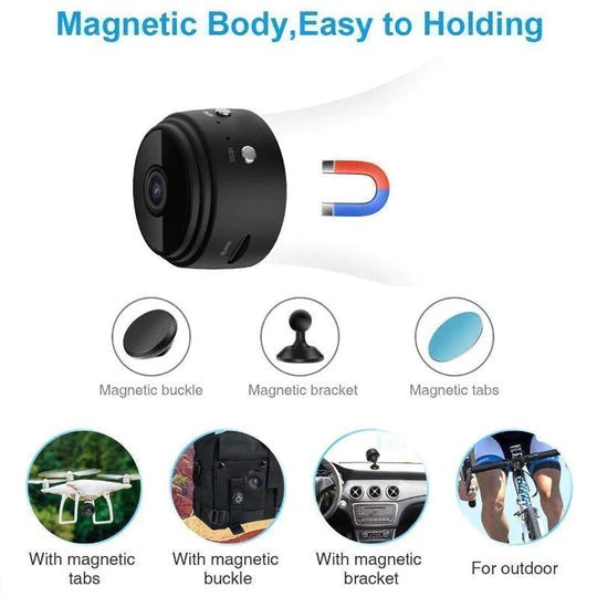 MagnetiCam™ - 1080p magnetisk WIFI-minikamera | 1+1 Gratis