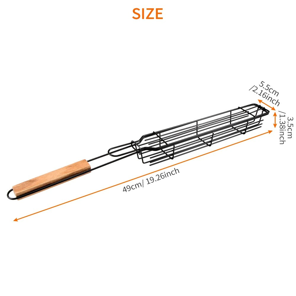 GrillFlex™ - Portabel grillkorg med nät för BBQ-grillning med nonstick | 1+1 Gratis