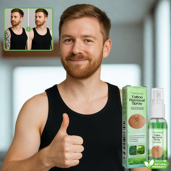 TattAway™ Tatueringsspray | Få upp till 99 % av din tatuering att försvinna på bara 8 dagar!