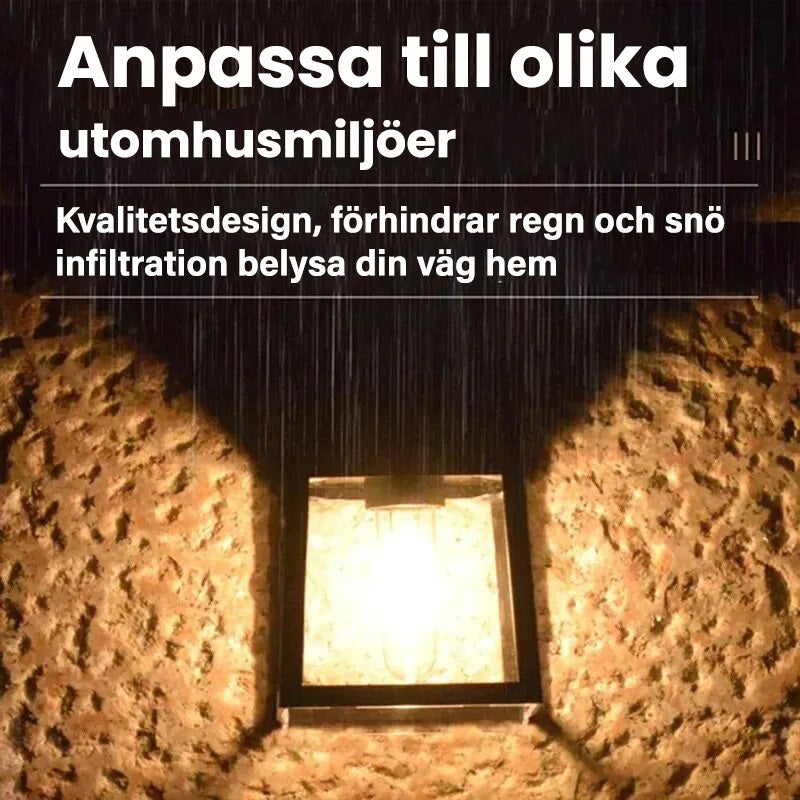 Luminaria™ - Vattentät solcellslampa med rörelsesensor | 1+1 Gratis