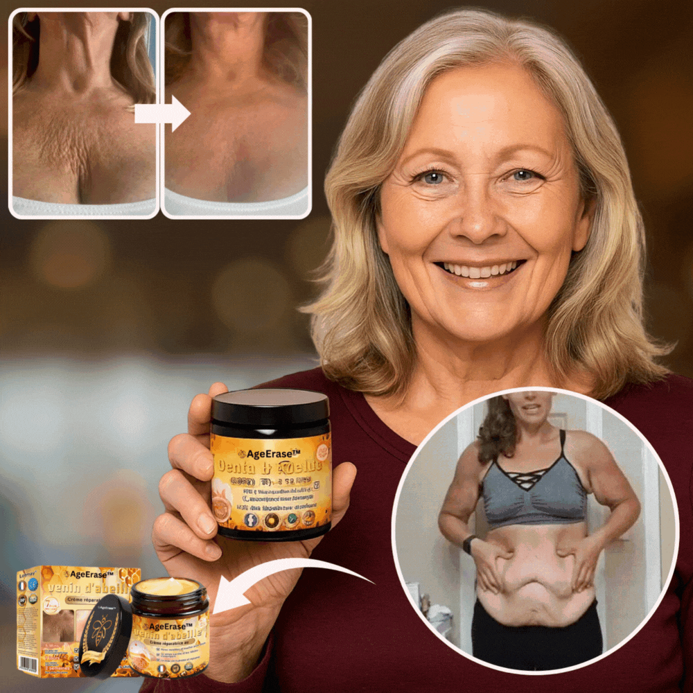 AgeErase™ kräm | Minska 95 % av rynkor och strama upp huden på bara 7 dagar!