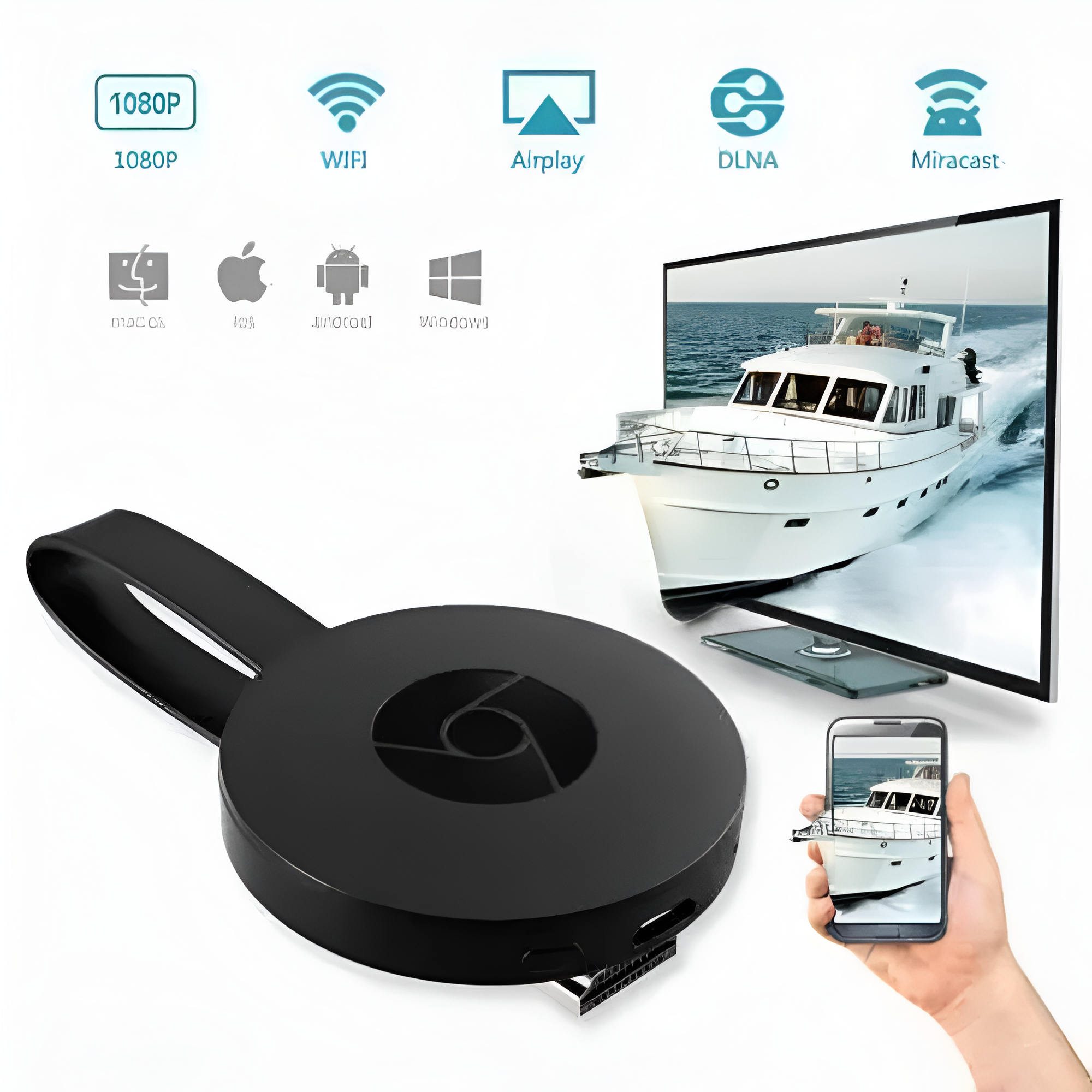 ShareFlow™ - Chromecast WiFi trådlös skärmdongle | 40% Rabatt