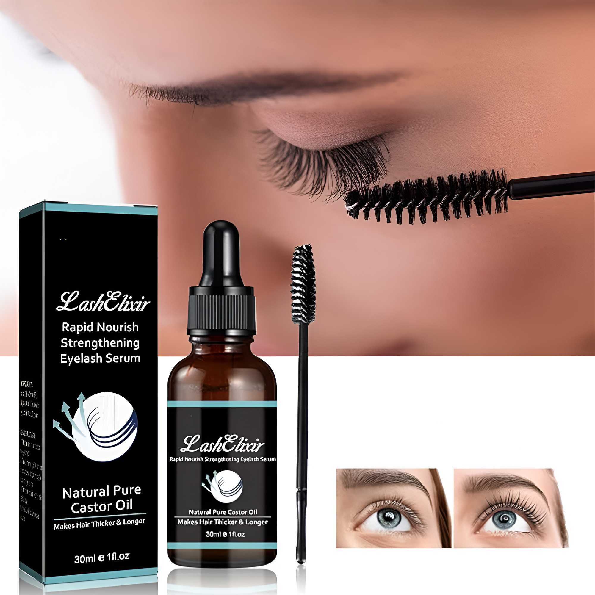 LashLift™ Augenbrauen- und Wimpernwachstumsserum | 3 mal längere Wimpern in 9 Tagen