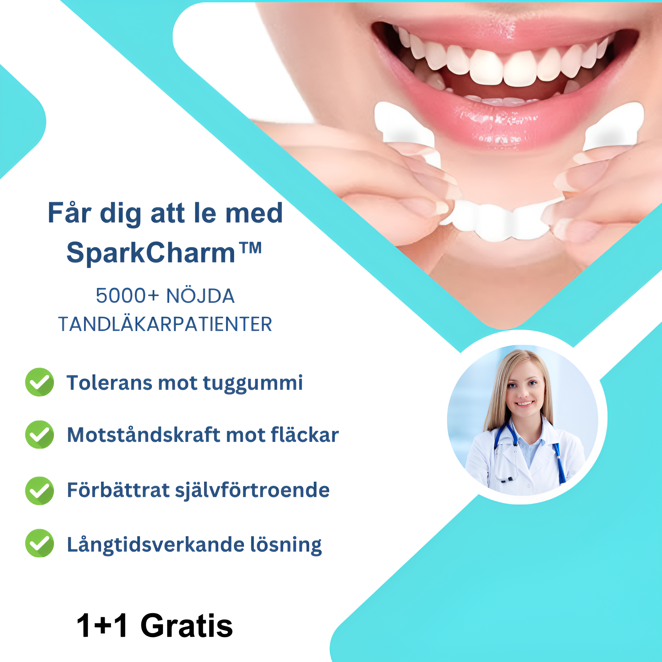 SparkCharm™ - Omedelbar blekning av leende fanér | 1+1 Gratis