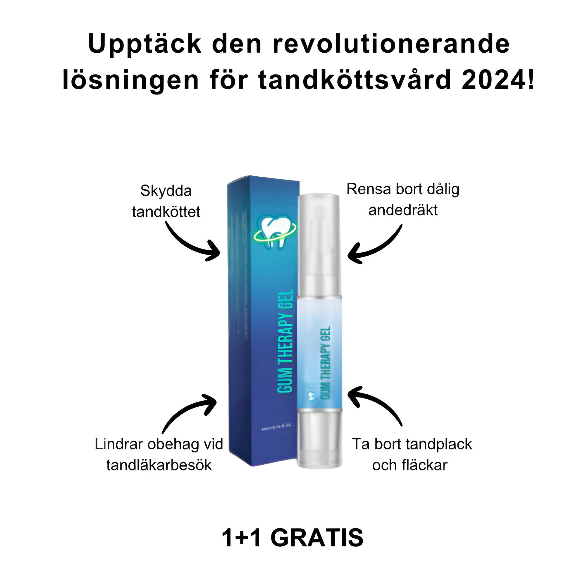 SmileGel™ - Återupptäck ditt leende med revolutionerande tandköttsbehandling | 1+1 Gratis