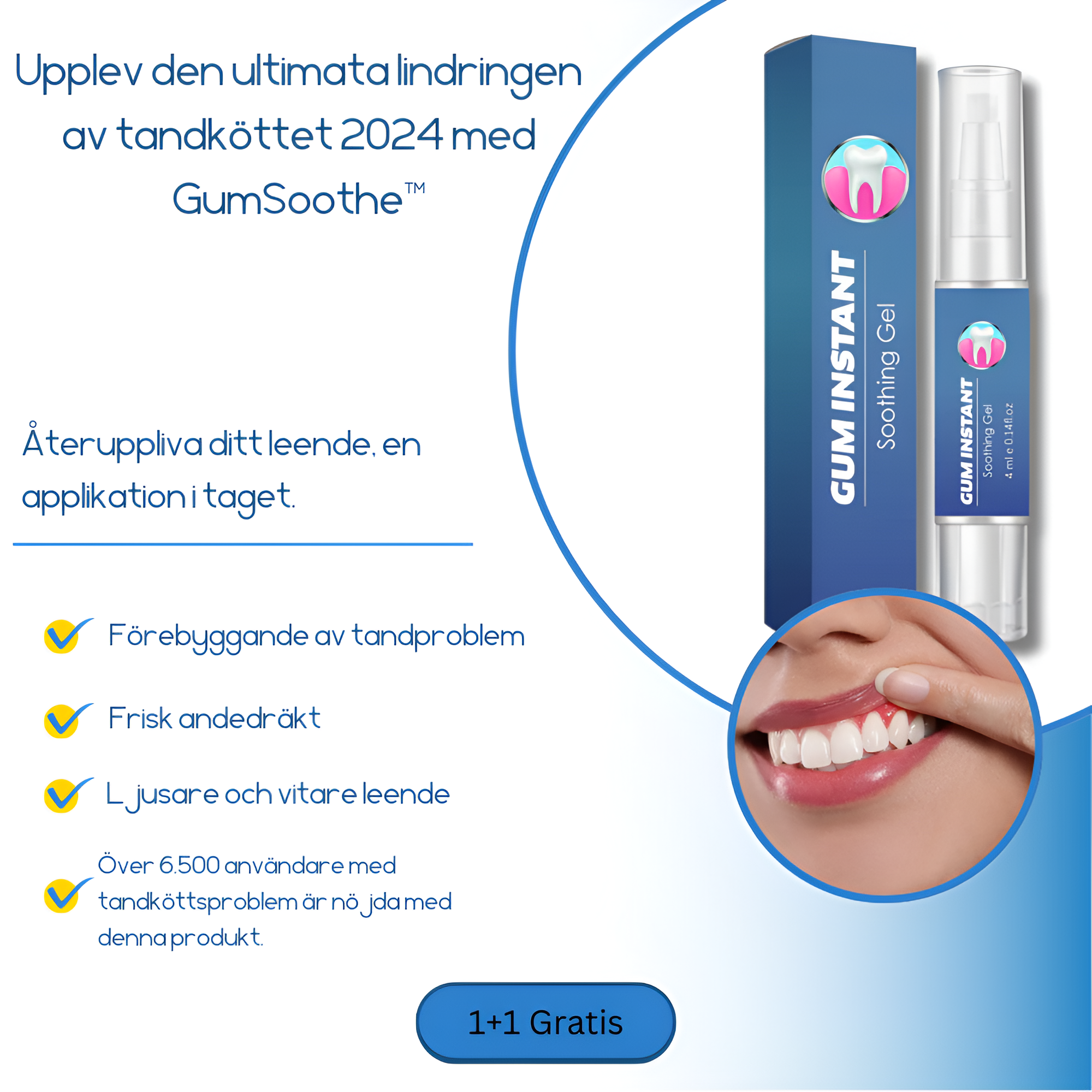 GumSoothe™ - Gum Relief Gel för parodontal behandling | 1+1 Gratis