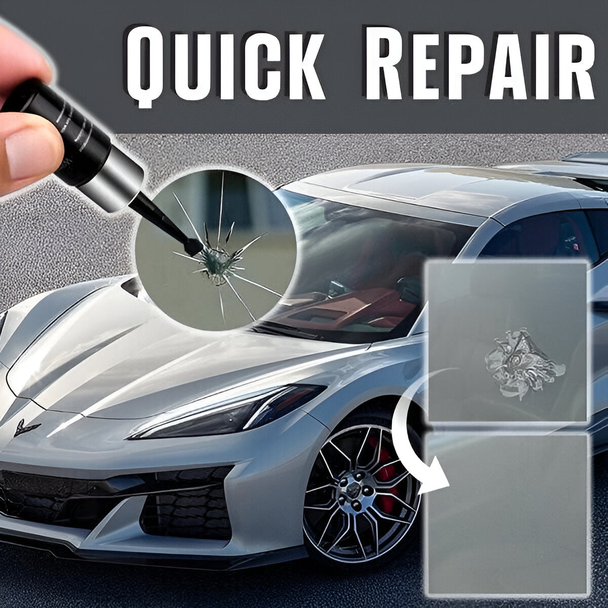 CrackMagic™ - Lösningar för att reparera sprucket glas | 1+2 Gratis