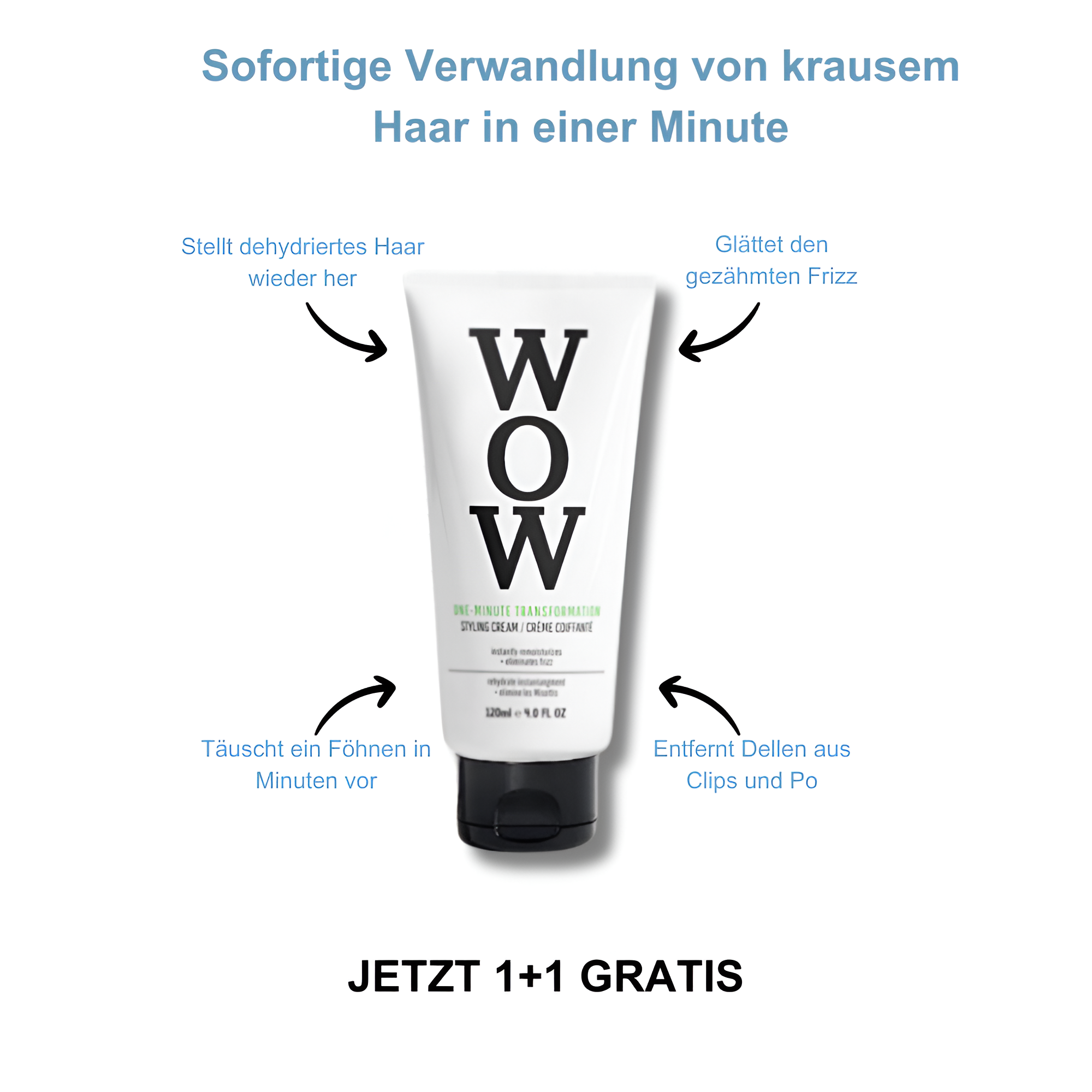 WowCream™ - Anti-Frizz Hår Styling Gel | 1+1 Gratis