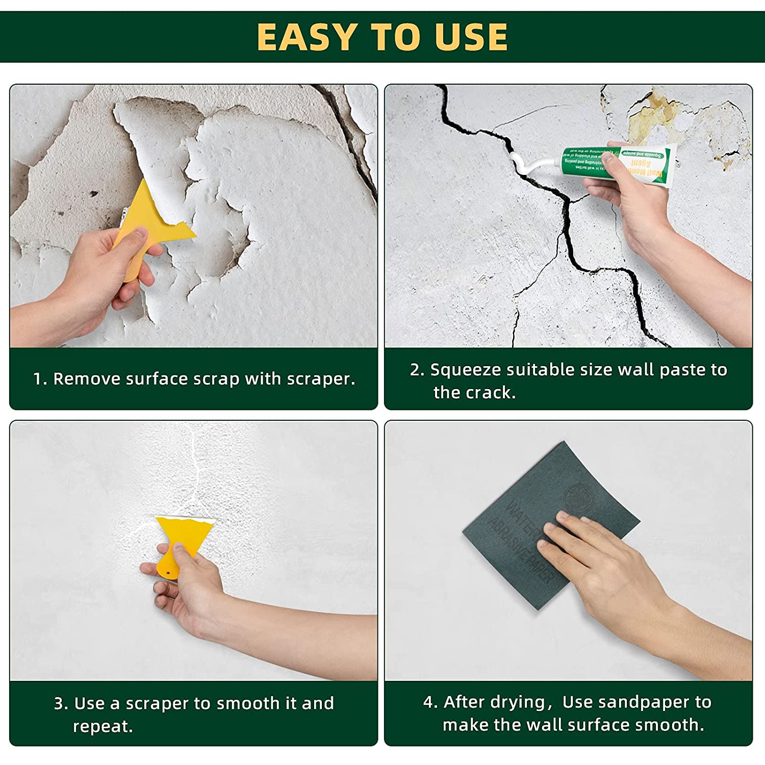 RepairPaste™ - Reparationsmedel för väggar