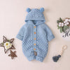 Baby Bear Onesie | Stickad onesie med björnöron!