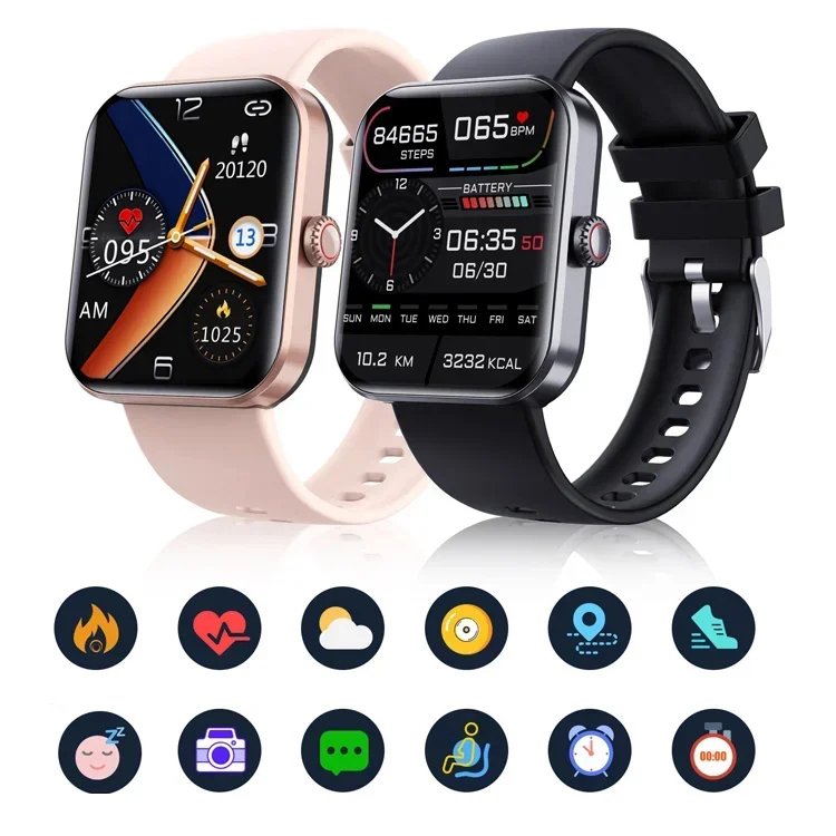 FitChecker™ - Trendy Sundhedssporing Bluetooth Smartwatch | 45% Rabatt