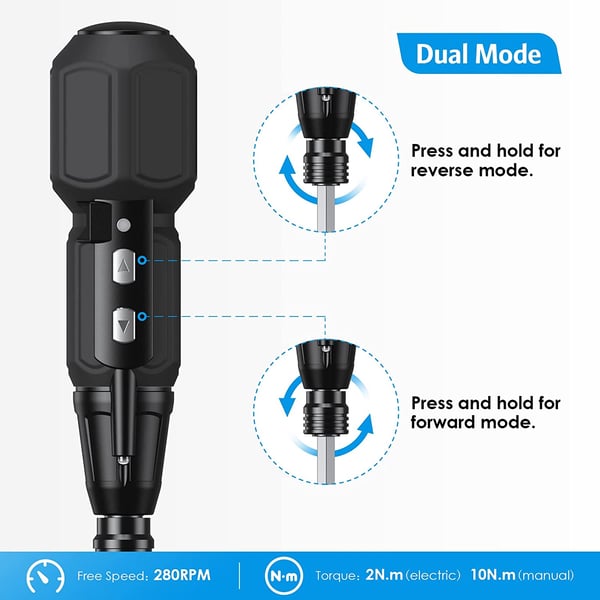 AutoScrew™ - Automatisk skruvmejsel med magnetisk spets och LED-lampa | 42% Rabatt